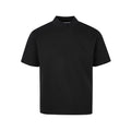 Men's Oversized Mock Neck T-Shirt - Black