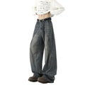 Men's Heavy Washed Mud-Dye Baggy Jeans