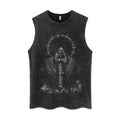 Men's Acid Wash Gothic Graphic Tank Top