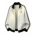 Men's Retro Stripe Track Jacket - White & Black