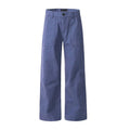 Men's Wide Leg Utility Chino Pants - Steel Blue