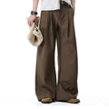 Men's Pleated Wide Leg Trousers