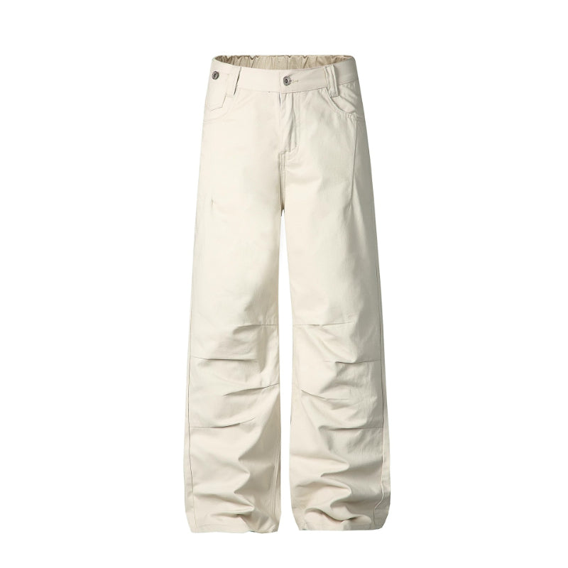 Men's Wide Leg Canvas Workwear Trousers