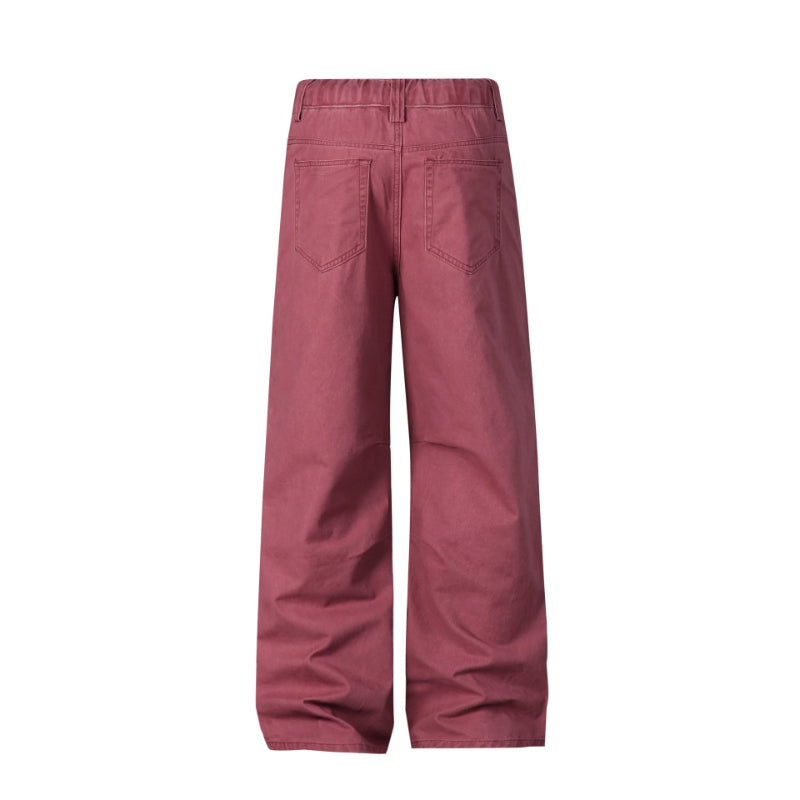Men's Wide Leg Canvas Workwear Trousers