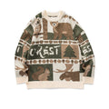 Men's Forest Animal Jacquard Knit Sweater - Cream